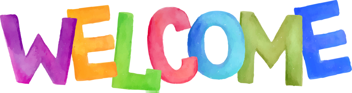 Watercolor Welcome Lettering